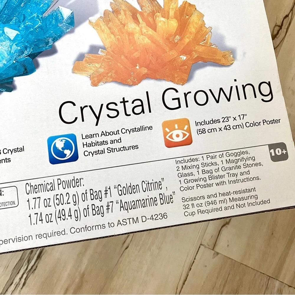 Smithsonian Crystal Growing KIT educational crystals STEM KIDS toy unisex gift